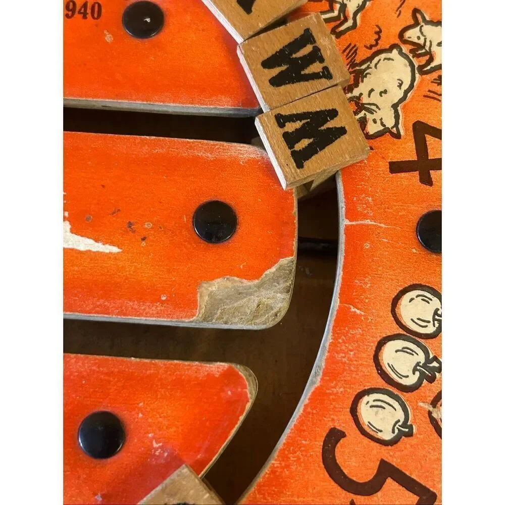Vintage Original  Cressco Educational Board Reversible No. 50 1940 (5263)